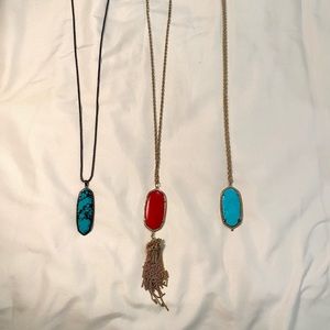 Set of 3 Kendra Scott Pendant Necklace